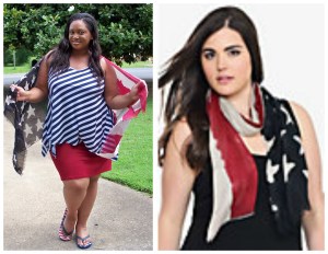 Torrid Flag Scarf Collage