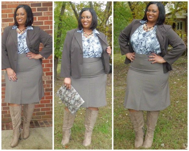 JMS Brown Blazer Look #1 Collage
