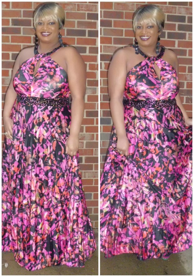 CC Pleat Petal Dress Collage