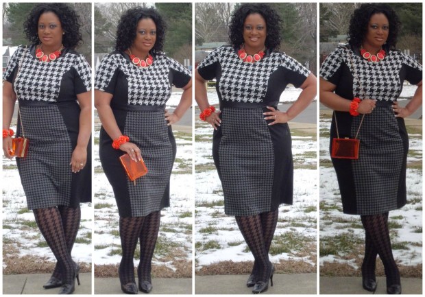 Houndstooth and Lucite Collage