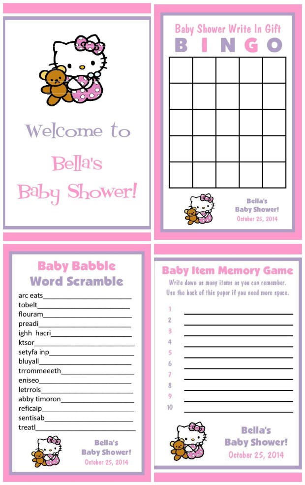 Shower Games Collage