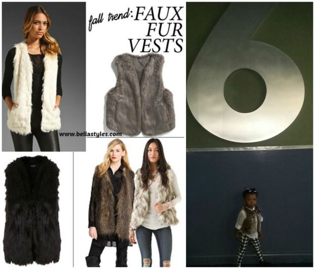 Toni's Faux Fur Vest Trend Collage